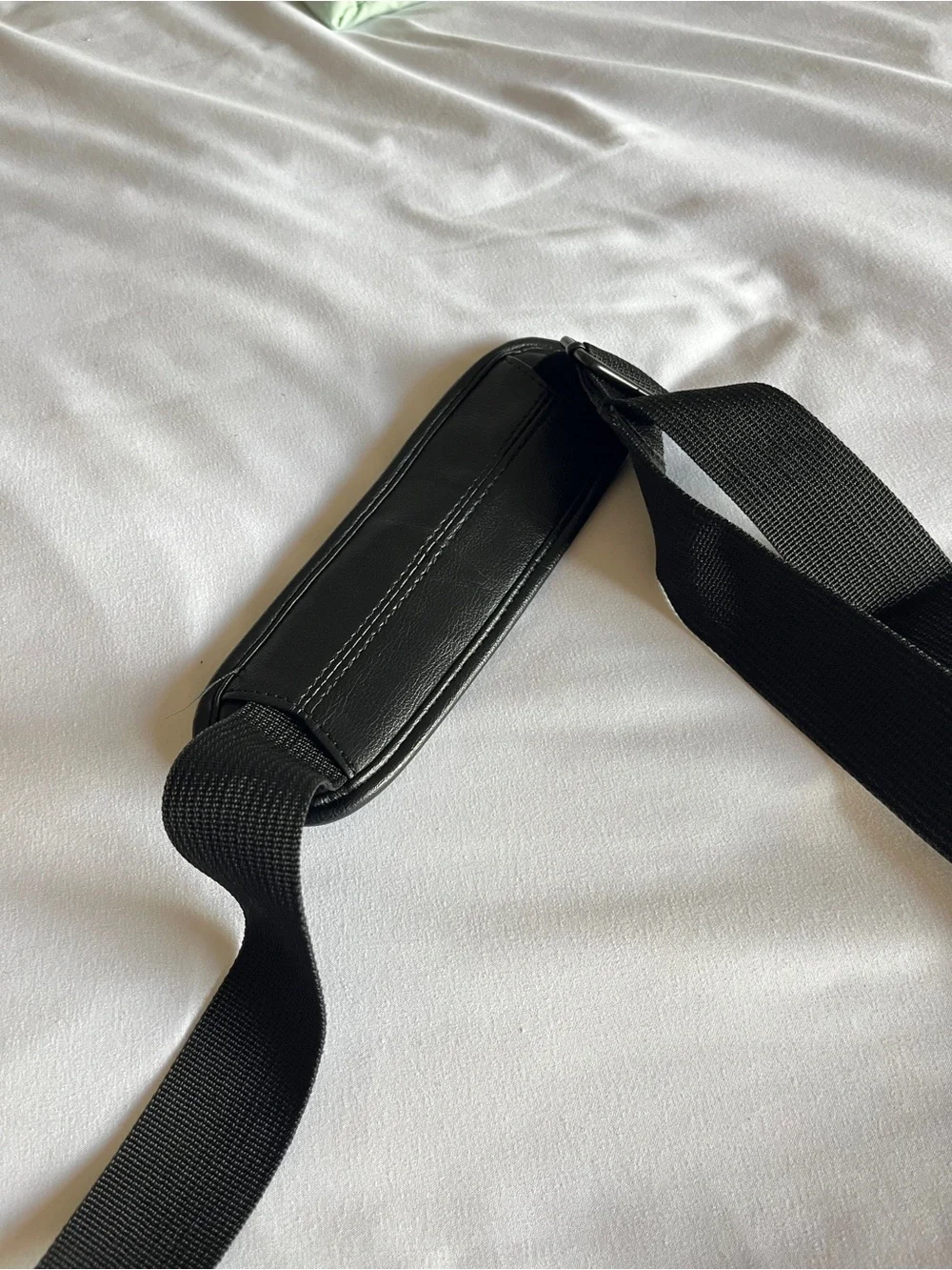 Eddie Bauer Black Faux Leather 16